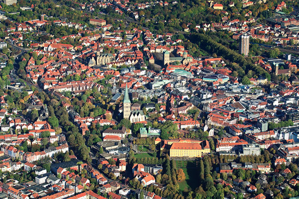 Grossfoto Luftaufnahme Innenstadt Osnabrueck