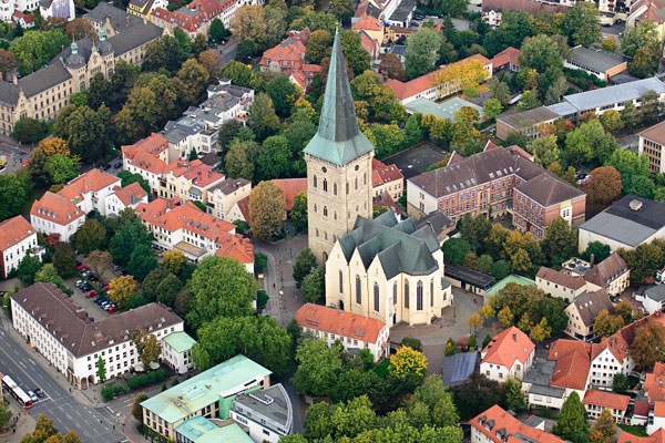 Poster Luftaufnahme Katharinenkirche Osnabrueck