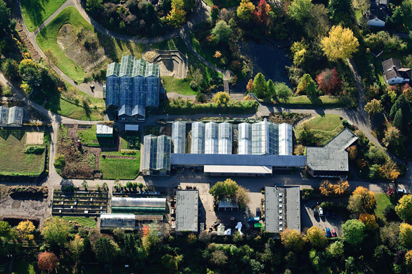 Luftaufnahme Botanischer Garten Osnabrueck - Kalender Foto Oktober