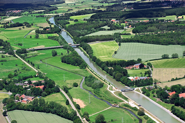 Luftbild Kanal Osnabrueck - Kalender Foto September