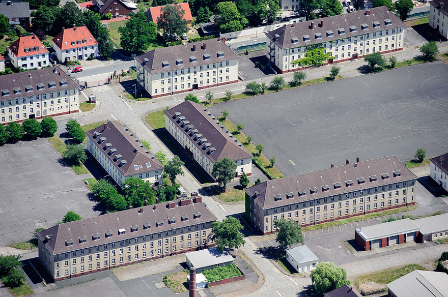 Luftbild der Englaender Kasernen in Osnabrueck